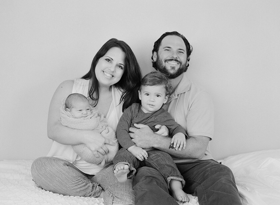 Family sessions on film, shot in the studio with Erika Parker Photography. 
